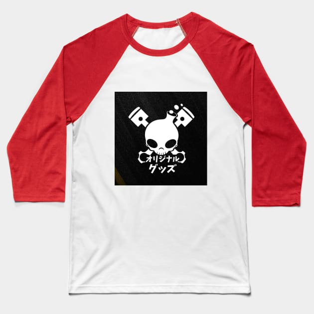 engine style Baseball T-Shirt by Rod Style